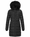 Navahoo Lotusblüte Princess Damen Winter Steppjacke mit Kapuze B897 Schwarz-Gr.XS