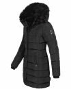 Navahoo Lotusblüte Princess Damen Winter Steppjacke mit Kapuze B897 Schwarz-Gr.XS