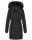 Navahoo Lotusblüte Princess Damen Winter Steppjacke mit Kapuze B897 Schwarz-Gr.XS