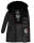 Navahoo Lotusblüte Princess Damen Winter Steppjacke mit Kapuze B897 Schwarz-Gr.XS