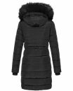 Navahoo Lotusblüte Princess Damen Winter Steppjacke mit Kapuze B897 Schwarz-Gr.M