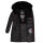 Navahoo Lotusblüte Princess Damen Winter Steppjacke mit Kapuze B897 Schwarz-Gr.M