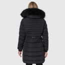 Navahoo Lotusblüte Princess Damen Winter Steppjacke mit Kapuze B897 Schwarz-Gr.L