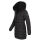 Navahoo Lotusblüte Princess Damen Winter Steppjacke mit Kapuze B897 Schwarz-Gr.L