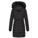 Navahoo Lotusblüte Princess Damen Winter Steppjacke mit Kapuze B897 Schwarz-Gr.XXL