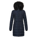 Navahoo Lotusblüte Princess Damen Winter Steppjacke mit Kapuze B897 Navy-Gr.XS