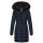 Navahoo Lotusblüte Princess Damen Winter Steppjacke mit Kapuze B897 Navy-Gr.XS