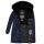 Navahoo Lotusblüte Princess Damen Winter Steppjacke mit Kapuze B897 Navy-Gr.XS