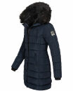 Navahoo Lotusblüte Princess Damen Winter Steppjacke mit Kapuze B897 Navy-Gr.M