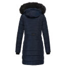 Navahoo Lotusblüte Princess Damen Winter Steppjacke mit Kapuze B897 Navy-Gr.M