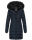 Navahoo Lotusblüte Princess Damen Winter Steppjacke mit Kapuze B897 Navy-Gr.M