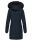 Navahoo Lotusblüte Princess Damen Winter Steppjacke mit Kapuze B897 Navy-Gr.M