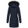 Navahoo Lotusblüte Princess Damen Winter Steppjacke mit Kapuze B897 Navy-Gr.M