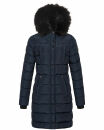 Navahoo Lotusblüte Princess Damen Winter Steppjacke mit Kapuze B897 Navy-Gr.L