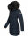 Navahoo Lotusblüte Princess Damen Winter Steppjacke mit Kapuze B897 Navy-Gr.L