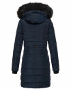 Navahoo Lotusblüte Princess Damen Winter Steppjacke mit Kapuze B897 Navy-Gr.XXL