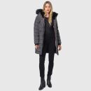 Navahoo Lotusblüte Princess Damen Winter Steppjacke mit Kapuze B897 Anthr.-Gr.S