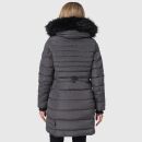 Navahoo Lotusblüte Princess Damen Winter Steppjacke mit Kapuze B897 Anthr.-Gr.S