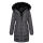 Navahoo Lotusblüte Princess Damen Winter Steppjacke mit Kapuze B897 Anthr.-Gr.S