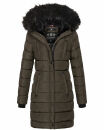 Navahoo Lotusblüte Princess Damen Winter Steppjacke mit Kapuze B897 Anthr.-Gr.L