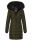 Navahoo Lotusblüte Princess Damen Winter Steppjacke mit Kapuze B897 Olive-Gr.XS