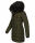 Navahoo Lotusblüte Princess Damen Winter Steppjacke mit Kapuze B897 Olive-Gr.XS