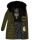 Navahoo Lotusblüte Princess Damen Winter Steppjacke mit Kapuze B897 Olive-Gr.XS