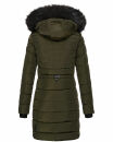 Navahoo Lotusblüte Princess Damen Winter Steppjacke mit Kapuze B897 Olive-Gr.S