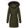 Navahoo Lotusblüte Princess Damen Winter Steppjacke mit Kapuze B897 Olive-Gr.S