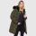 Navahoo Lotusblüte Princess Damen Winter Steppjacke mit Kapuze B897 Olive-Gr.XXL