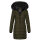 Navahoo Lotusblüte Princess Damen Winter Steppjacke mit Kapuze B897 Olive-Gr.XXL