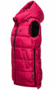 Marikoo Zarinaa Damen Steppweste Weste Übergangsweste mit Kapuze B898 Fuchsia-Gr.XS