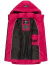 Marikoo Zarinaa Damen Steppweste Weste Übergangsweste mit Kapuze B898 Fuchsia-Gr.XS