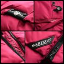 Marikoo Zarinaa Damen Steppweste Weste Übergangsweste mit Kapuze B898 Fuchsia-Gr.XS