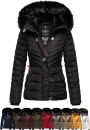 Navahoo Wisteriaa Damen Winter Steppjacke mit Fellkragen...