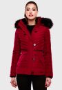 Navahoo Wisteriaa Damen Winter Steppjacke mit Fellkragen...