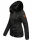 Navahoo Wisteriaa Damen Winter Steppjacke mit Fellkragen B899 Schwarz-Gr.M