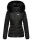 Navahoo Wisteriaa Damen Winter Steppjacke mit Fellkragen B899 Schwarz-Gr.XL