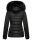Navahoo Wisteriaa Damen Winter Steppjacke mit Fellkragen B899 Schwarz-Gr.XL