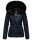 Navahoo Wisteriaa Damen Winter Steppjacke mit Fellkragen B899 Navy-Gr.XS