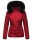 Navahoo Wisteriaa Damen Winter Steppjacke mit Fellkragen B899 Rot-Gr.XS