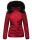 Navahoo Wisteriaa Damen Winter Steppjacke mit Fellkragen B899 Rot-Gr.S