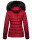 Navahoo Wisteriaa Damen Winter Steppjacke mit Fellkragen B899 Rot-Gr.S