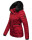 Navahoo Wisteriaa Damen Winter Steppjacke mit Fellkragen B899 Rot-Gr.S