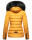 Navahoo Wisteriaa Damen Winter Steppjacke mit Fellkragen B899 Gelb-Gr.XS