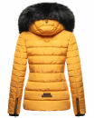 Navahoo Wisteriaa Damen Winter Steppjacke mit Fellkragen B899 Gelb-Gr.M