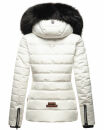 Navahoo Wisteriaa Damen Winter Steppjacke mit Fellkragen B899 Weiss-Gr.M