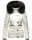 Navahoo Wisteriaa Damen Winter Steppjacke mit Fellkragen B899 Weiss-Gr.M