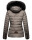 Navahoo Wisteriaa Damen Winter Steppjacke mit Fellkragen B899 Grau-Gr.XS