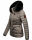 Navahoo Wisteriaa Damen Winter Steppjacke mit Fellkragen B899 Grau-Gr.S